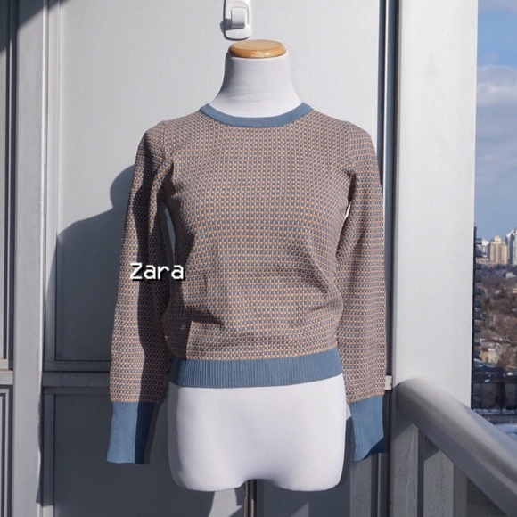 🔮 ZARA Textured Weave Sweater (S) - Picture 9 of 9